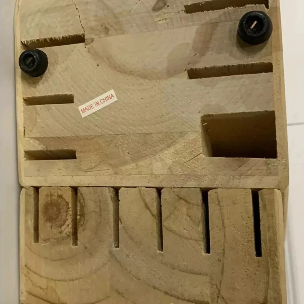 Sabatier 14 slot oak cutlery Wooden Knife Block‎